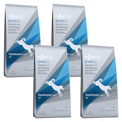 Karma dla psa TROVET Hypoallergenic LRD z jagnięciną 4 x 3 kg