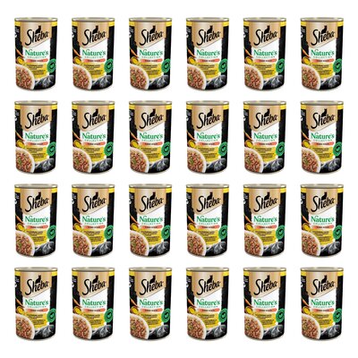 Karma dla kota SHEBA Drobiowy koktail z wątróbką olejem rybnym przybrany marchewką w sosie 24 x 400 g