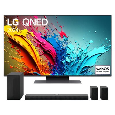 Telewizor LG 65QNED87T6B 65" LED 4K 120Hz WebOS TV HDMI 2.1 + Soundbar LG S70TR Czarny