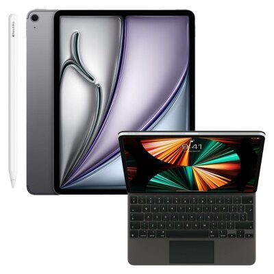 Tablet APPLE iPad Air 13 6 gen. 2024 512 GB 5G Wi-Fi + Etui na iPad Pro APPLE Magic Keyboard + Rysik APPLE Pencil Pro