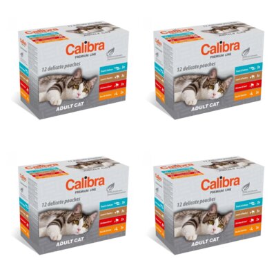 Karma dla kota CALIBRA Premium Adult Multipack (48 x 100 g)