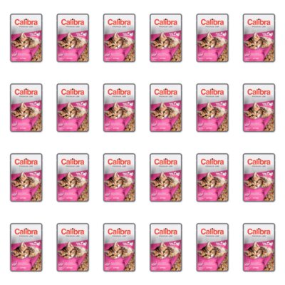 Karma dla kota CALIBRA Premium Indyk i kurczak 24 x 100 g