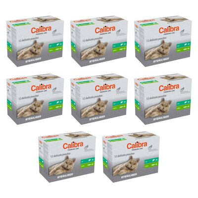 Karma dla kota CALIBRA Premium Sterilised Multipack 96 x 100 g