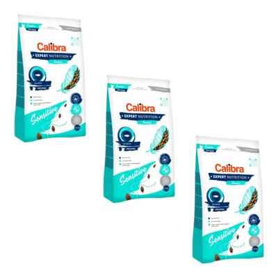 Karma dla psa CALIBRA EN Sensitive Łosoś 3 x 12 kg