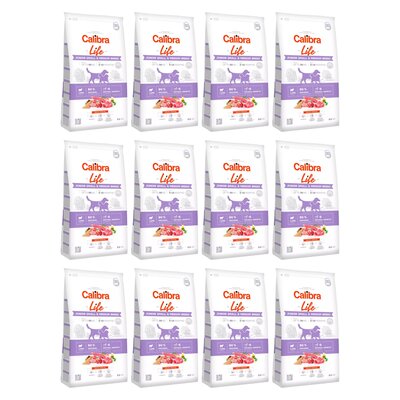 Karma dla psa CALIBRA Dog Life Junior Small Medium Breed Jagnięcina 10 x 2,5 kg