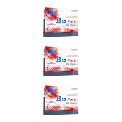 Kompleks witamin i minerałów OLIMP B12 Forte Bio-Complex (3 x 30 kapsułek)