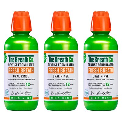 Płyn do płukania jamy ustnej THE BREATH CO Łagodna Mięta 3 x 500 ML