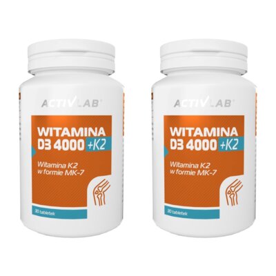 Witamina D3+K2 ACTIVLAB (2 x 30 tabletek)