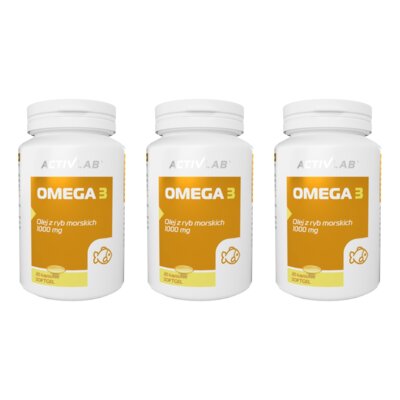 Kwasy Omega-3 ACTIVLAB (3 x 30 kapsułek)