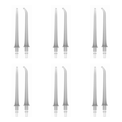 Oryginalna końcówka do irygatora FEELO Pro Standard Szary (12 szt.) (Obracają się o 360 stopni)