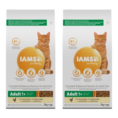 Karma dla kota IAMS For Vitality Adult Kurczak 2 x 3 kg