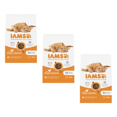 Karma dla kota IAMS For Vitality Adult Kurczak 3 x 10 kg