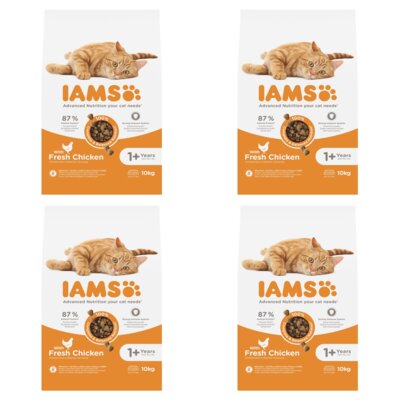 Karma dla kota IAMS For Vitality Adult Kurczak 4 x 10 kg