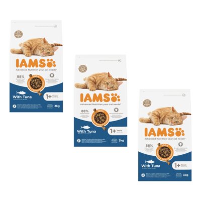 Karma dla kota IAMS For Vitality Tuńczyk 3 x 3 kg