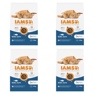 Karma dla kota IAMS For Vitality Tuńczyk 4 x 10 kg