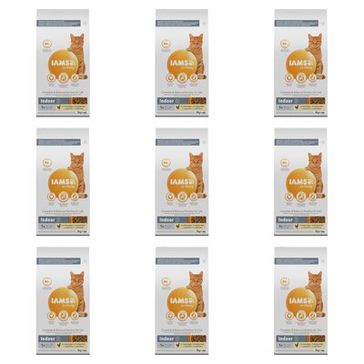 Karma dla kota IAMS For Vitality Indoor Kurczak 9 x 3 kg