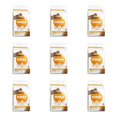 Karma dla kota IAMS For Vitality Hairball Kurczak 9 x 3 kg