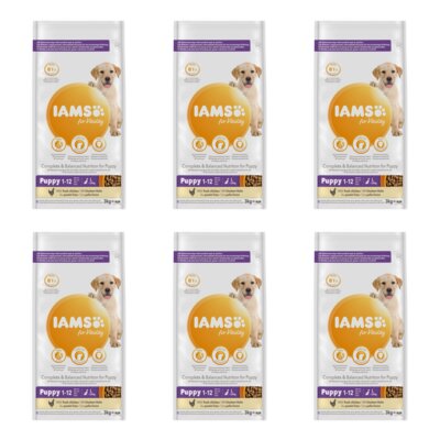 Karma dla psa IAMS For Vitality Puppy Kurczak 6 x 3 kg