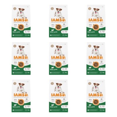 Karma dla psa IAMS For Vitality Adult Small & Medium Breed Lamb 9 x 3 kg
