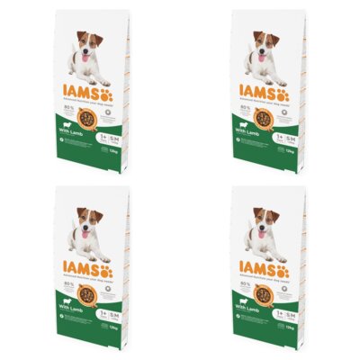 Karma dla psa IAMS For Vitality z Jagnięciną 4 x 12 kg