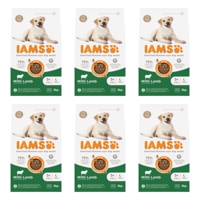 Karma dla psa IAMS For Vitality Adult Large Breed Lamb 6 x 3 kg