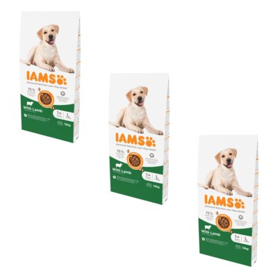 Karma dla psa IAMS For Vitality z Jagnięciną 3 x 12 kg