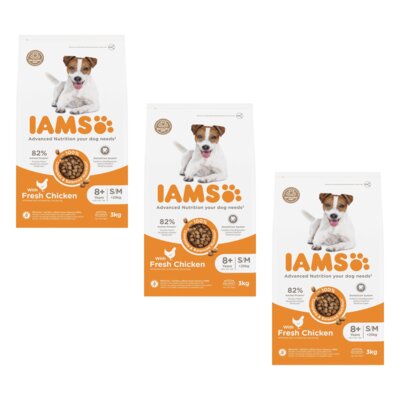 Karma dla psa IAMS ProActive Health Mature & Senior All breeds Chicken 3 x 3 kg