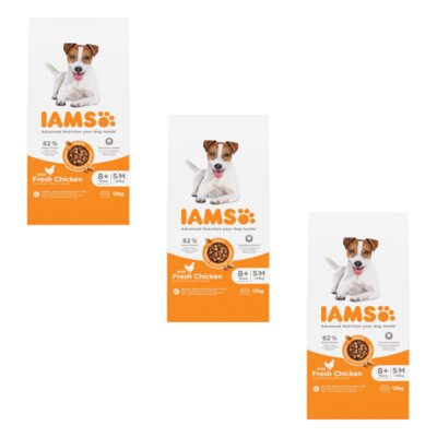 Karma dla psa IAMS ProActive Health Mature & Senior All breeds Chicken 3 x 12 kg