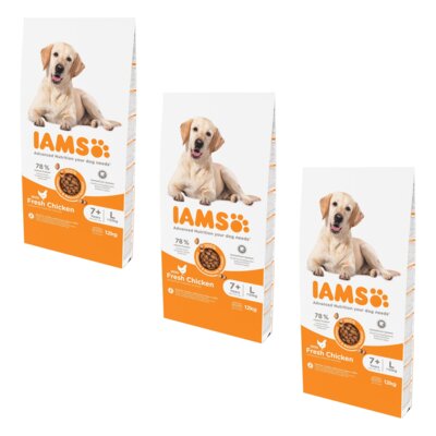 Karma dla psa IAMS For Vitality z Kurczakiem 3 x 12 kg