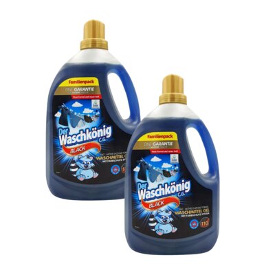 Żel do prania DER WASCHKONIG Black 2 x 3305 ml do czarnych tkanin