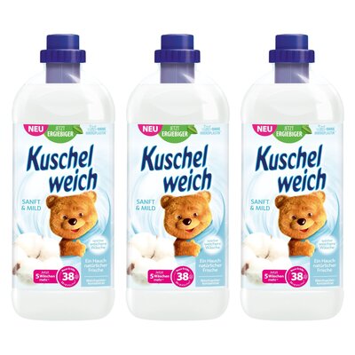 Płyn do płukania KUSCHELWEICH Sanft&Mild Biały 3 x 1000 ml