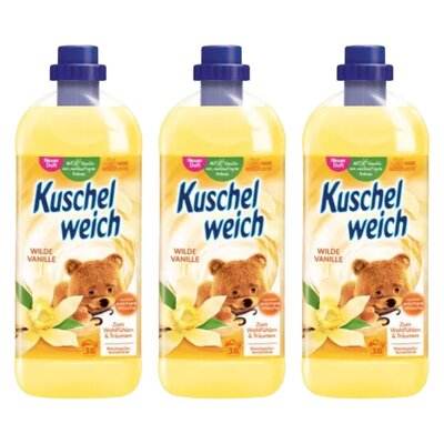Płyn do płukania KUSCHELWEICH Wilde Vanille Żółty 3 x 1000 ml