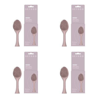Oryginalna końcówka do szczoteczki SEYSSO Color Face Brush (4 szt.) Misty Rose