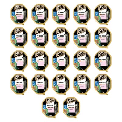 Karma dla kota SHEBA Finesse Łosoś 22 x 85 g