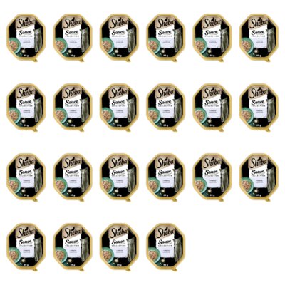 Karma dla kota SHEBA Sauce Collection Cielęcina w sosie 22 x 85 g