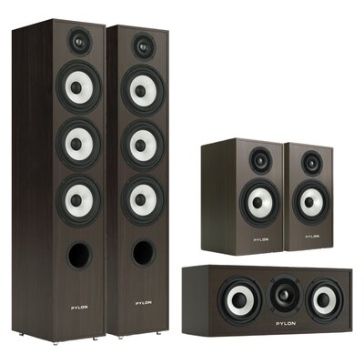 Kolumna głośnikowa PYLON AUDIO Pearl 27 Wenge (2 szt.) + Kolumny głośnikowe PYLON AUDIO Pearl Monitor Wenge (2 szt.) + Głośnik centralny PYLON AUDIO Pearl Center Wenge (1 szt.)