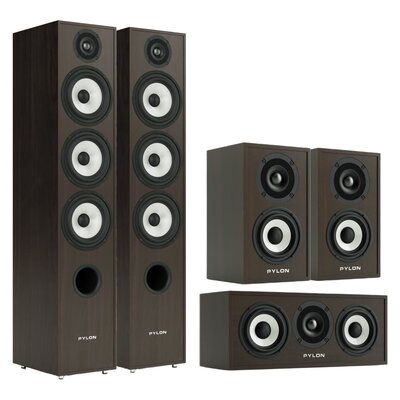 Kolumna głośnikowa PYLON AUDIO Pearl 27 Wenge (2 szt.) + Kolumny głośnikowe PYLON AUDIO Pearl Sat Wenge (2 szt.) + Głośnik centralny PYLON AUDIO Pearl Center Wenge (1 szt.)