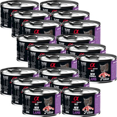 Karma dla kota ALPHA SPIRIT Protein Lamb 18 x 200 g