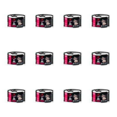 Karma dla kota ALPHA SPIRIT Sterilised Cats Turkey 12 x 200 g