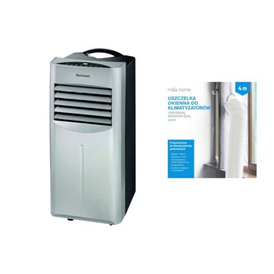 Klimatyzator RAVANSON PM-7500S + Uszczelka okienna MILLA HOME do klimatyzatorów przenośnych ACA101