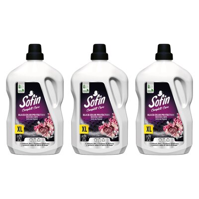 Płyn do prania SOFIN Complete Care Black Color Protection Washing Liquid 3 x 2500 ml