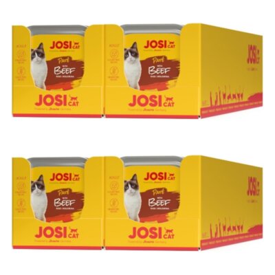 Karma dla kota JOSICAT Pasztet z wołowiną (64 x 100 g)