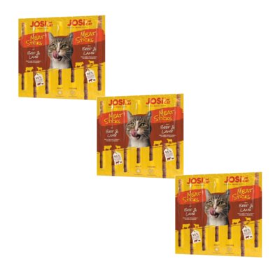 Przysmak dla kota JOSICAT Meat Sticks Wołowina i jagnięcina 3 x 35 g