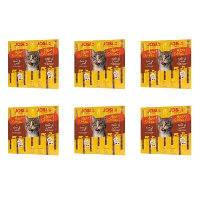 Przysmak dla kota JOSICAT Meat Sticks Wołowina i jagnięcina 6 x 35 g