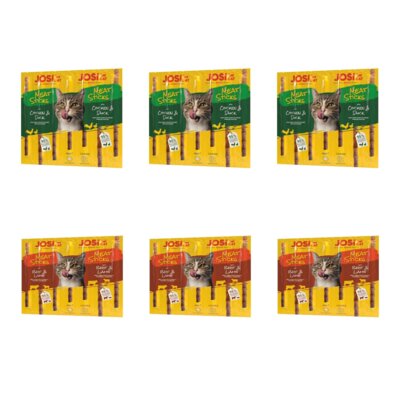 Przysmak dla kota JOSICAT Meat Sticks Kurczak i kaczka 3 x 35 g + Przysmak dla kota JOSICAT Meat Sticks Wołowina i jagnięcina 3 x 35 g