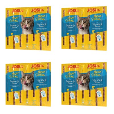 Przysmak dla kota JOSICAT Meat Sticks Łosoś i pstrąg (80 x 35 g)