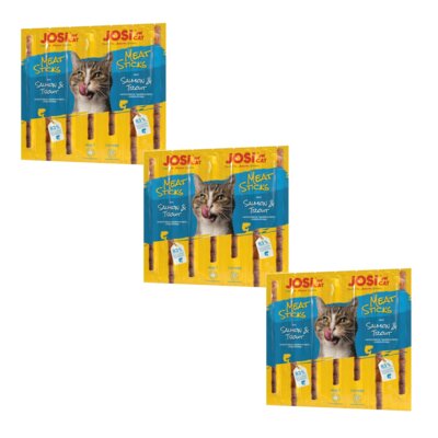 Przysmak dla kota JOSICAT Meat Sticks Łosoś i pstrąg 3 x 35 g