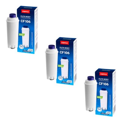Filtr do ekspresu COFFIX CF106 zamiennik do ekspresu DeLonghi (3 szt.)