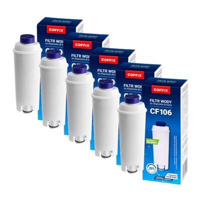 Filtr do ekspresu COFFIX CF106 zamiennik do ekspresu DeLonghi (5 szt.)