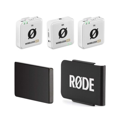 Mikrofon bezprzewodowy RODE Wireless ME Dual Biały + Uchwyt RODE MagClip GO